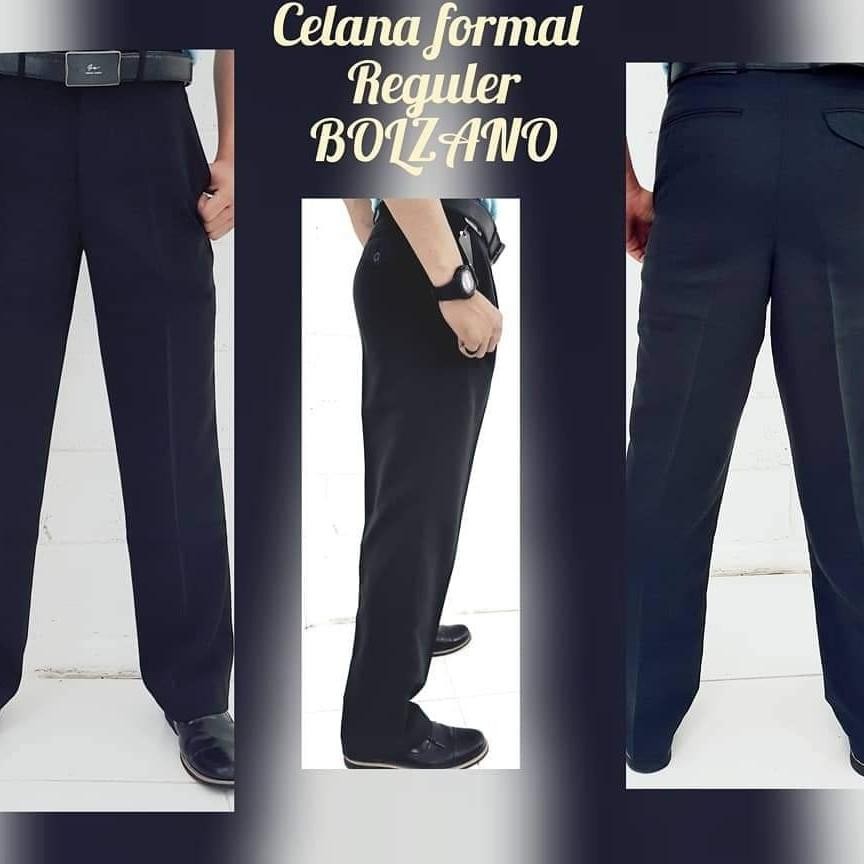 Celana Panjang Bahan Kain Bolzano/Bolzano Regular Fit Tersedia Ukuran Jumbo Big Size New Best Qualit