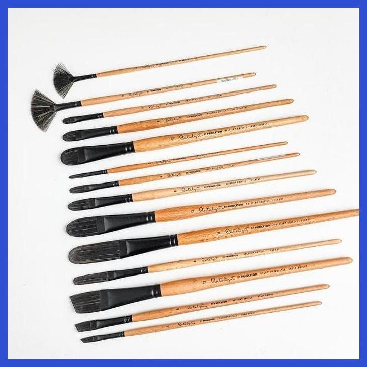 

( SEKOLAH / LUKIS ) COD KUAS LUKIS PRINCETON CATALYST POLYTIP BRISTLE PAINT BRUSH PART 2 (SENI / MENGGAMBAR / ART / KERAJINAN ) PRIVASI AMAN