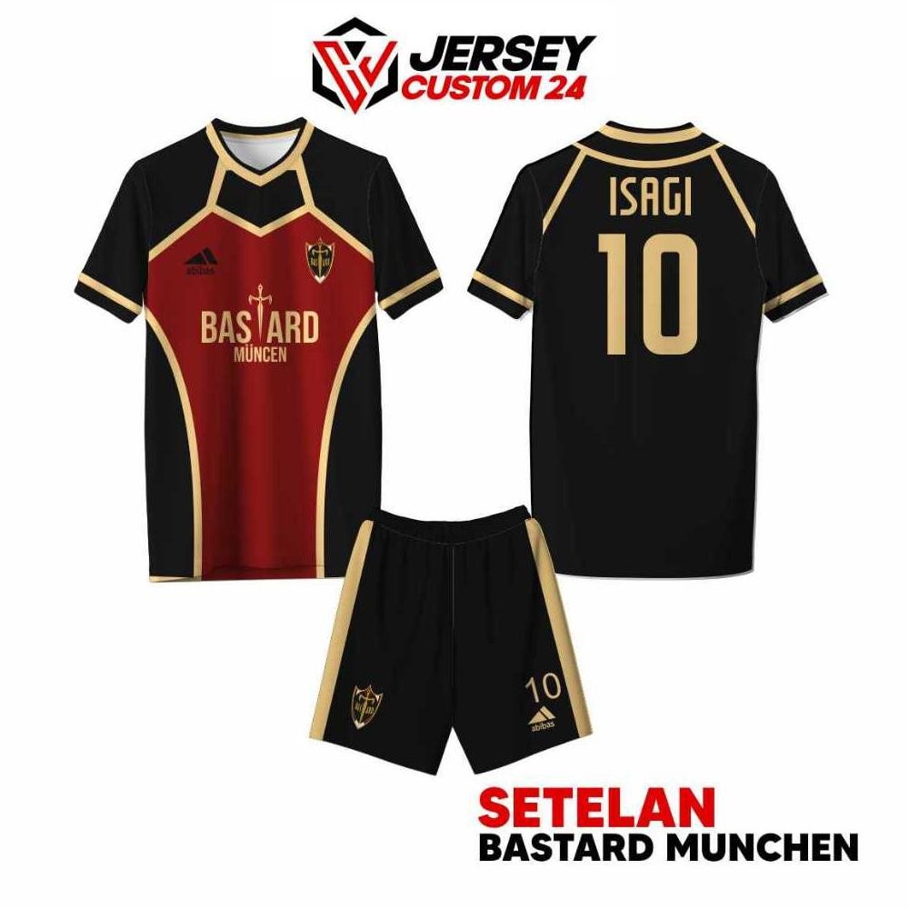 Jersey CUSTOM Motif VL Anime Bastard Munchen BlueLock Full Printing Size Anak & Dewasa / Blue Lock T