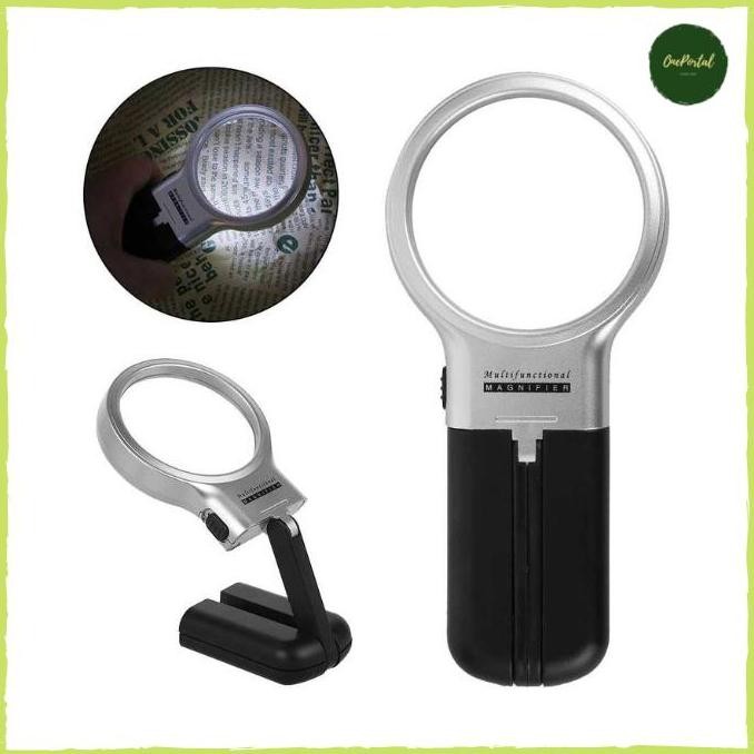 

Sale Kaca Pembesar Lipat Foldable Magnifying Glass With 2 Led 63Mm 3X