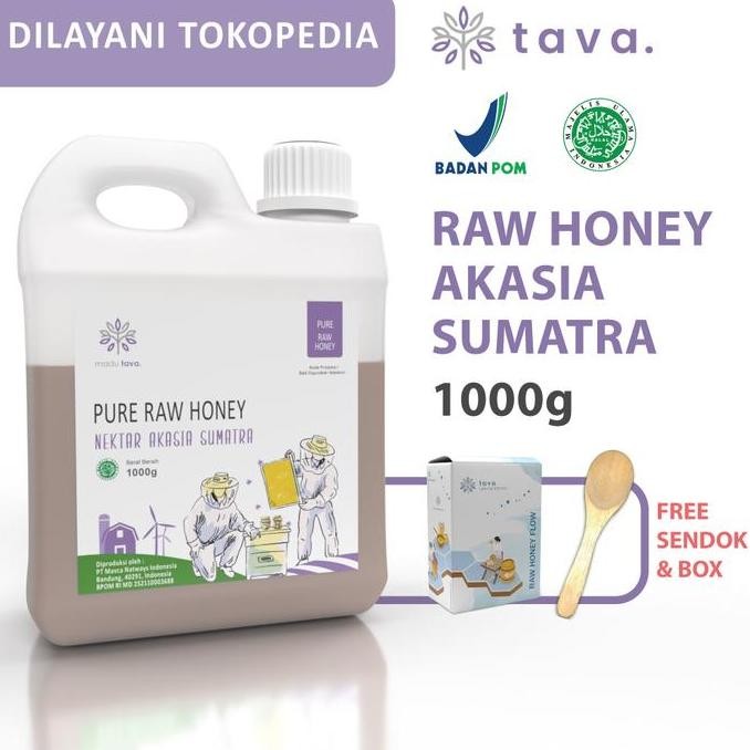 

NEW Madu Murni Asli Tava 1kg Nektar Akasia Sumatra 100% Pure Raw Honey READY