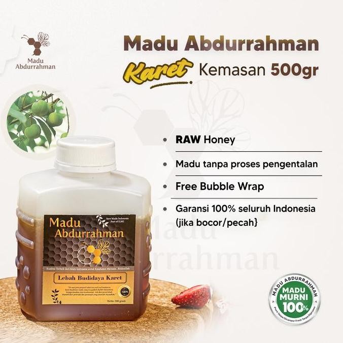 

NEW Madu Nektar Karet. Madu Abdurrahman 100% MURNI & ASLI Raw Honey READY