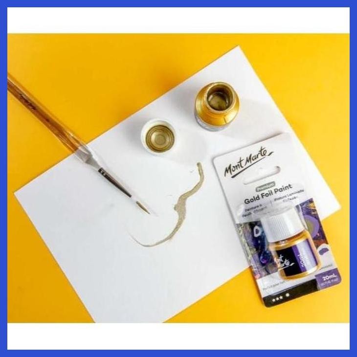 

( SEKOLAH / LUKIS ) DISCOUNT MONT MARTE GOLD SILVER FOIL PAINT 20ML | POURING ACRYLIC (SENI / MENGGAMBAR / ART / KERAJINAN ) PRIVASI AMAN