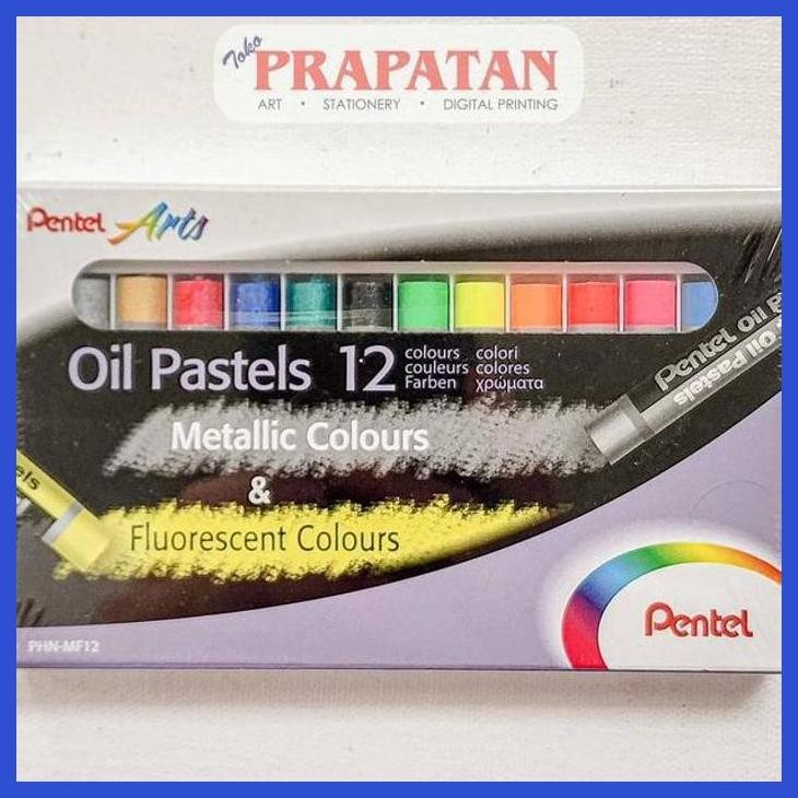 

( SEKOLAH / LUKIS ) PROMO PENTEL MF-12 OIL PASTEL METALLIC FLUO SET 12C | KRAYON MINYAK (SENI / MENGGAMBAR / ART / KERAJINAN ) SIAP KIRIM