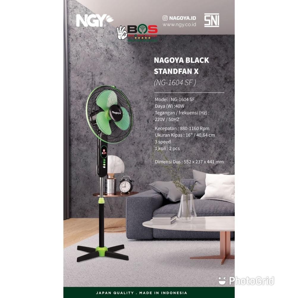NEW Kipas Angin Nagoya Kipas Angin Berdiri Kaki Silang NG-1601 SF NAGOYA 1601 SF [terbaik][terlaris]