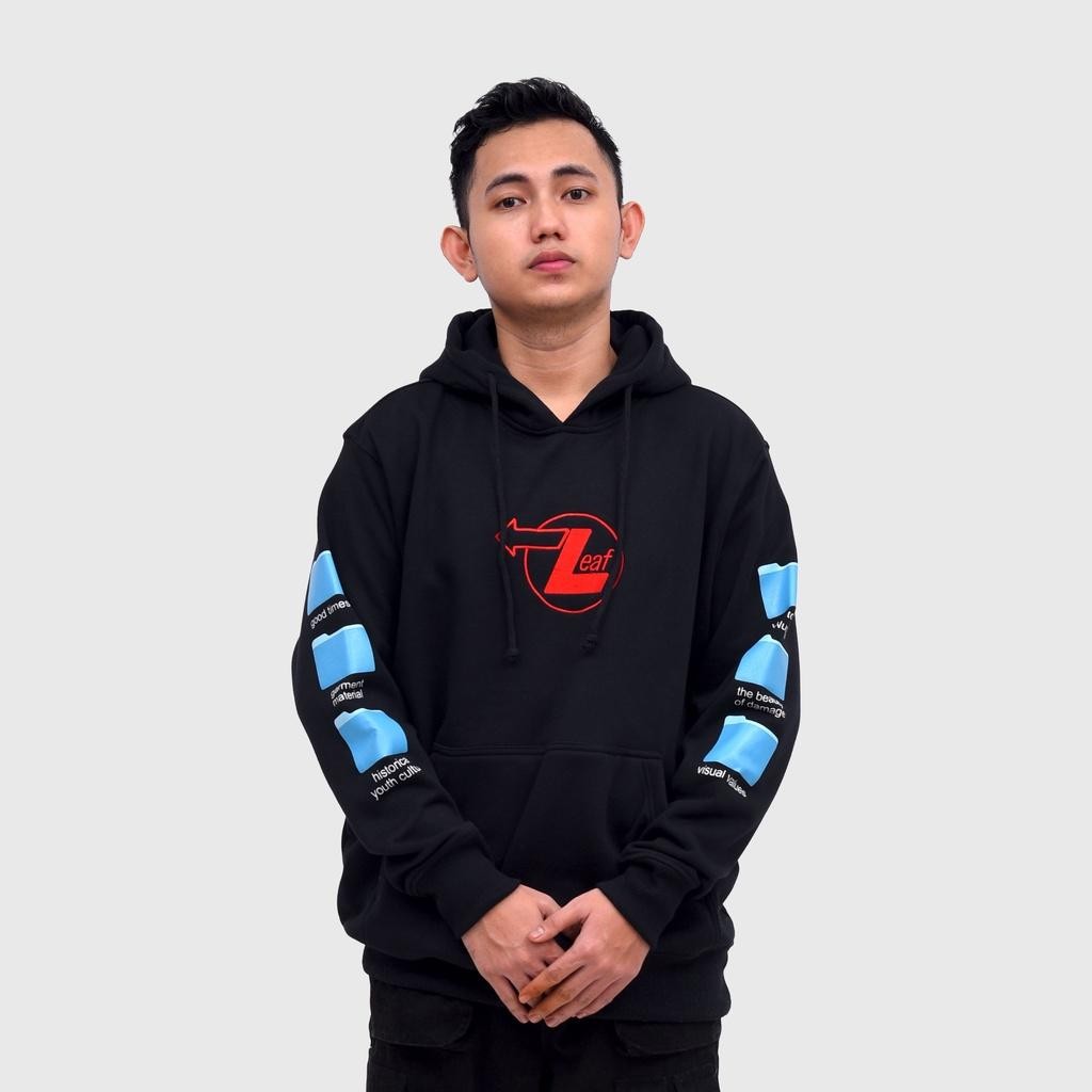 Leaf Windows Black Hoodie Termurah Best Quality 100% Original