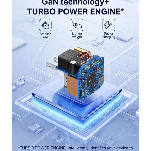 Ldnio Q2617 Travel Charger Adaptor 65Watt Gan Pdqc 3.0 Fast Charging