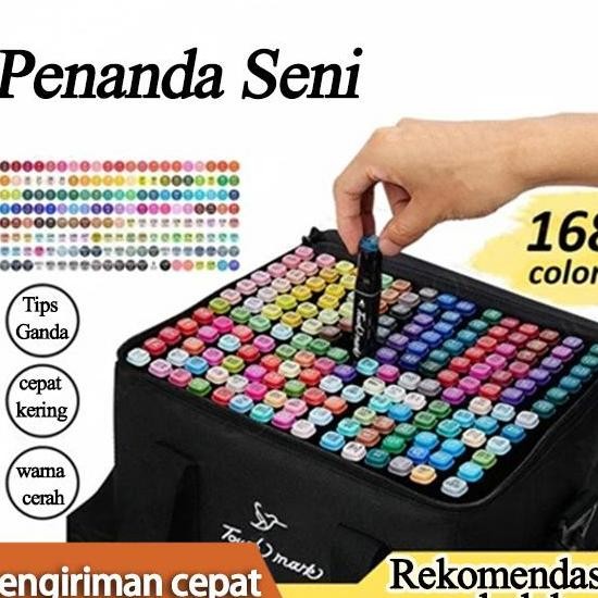 

Spidol Warna Spidol Ban Touch 12168 Warna Dual Side Fine Art Brush Pen Sketsa Animation Markers Twin Market Set Spidol Kertas Stationery Tinta