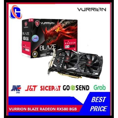 Terlaris VURRION BLAZE RADEON RX580 8GB RX 580 8G RX-580 8GB AMD RADEON Best Seller