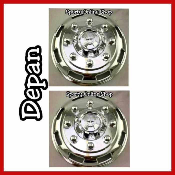 Tutup Dop Roda Truck Canter Ban Doubel Warna Crome Original Dan Terpercaya