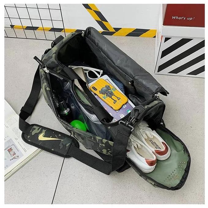 Tas Olahraga Fitness Nike Pria Wanita/ Duffle Bag Travel Unisex TS