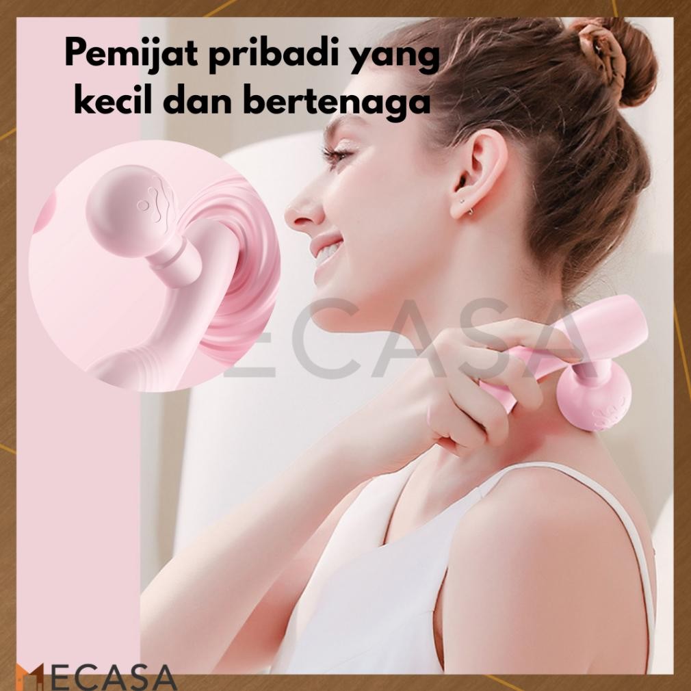 Alat Pijat MinI Kepala Ganda Elektrik USB Alat Pijat Getar Portabel Pijat Relaksasi Otot Relaxation 