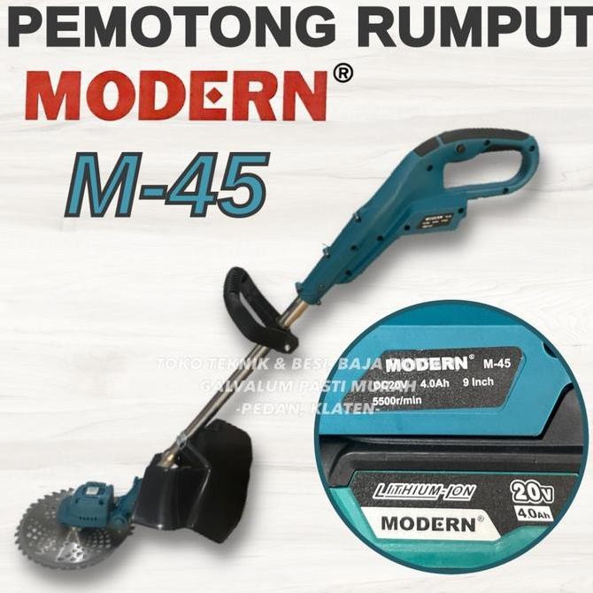 Mesin Potong Rumput Batrai Modern M45 Pemotong Rumput Cordless M-45