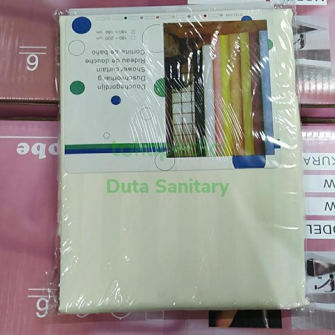 SHOWER CURTAIN 200X200 TEXTILE/SHOWER CURTAIN KAIN 200CM/ KORDEN IVORY