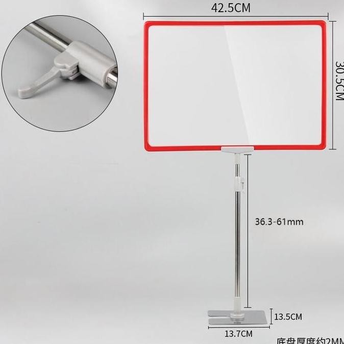 

Frame Standing A4 Frame Display Promosi Frame Promo Telescopic Standing Sign Frame