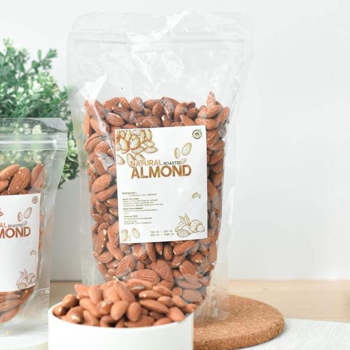 

Natural Roasted Almond ( Kacang Almond Panggang Alami ) 500Gr Kualitas Terbaik Harga Termurah