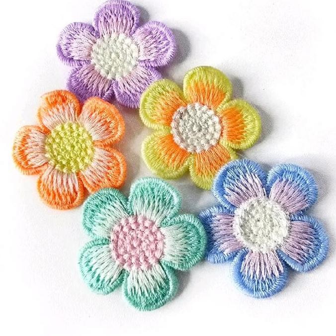 

~@~@~@~@] patch croschet bunga 3.5cm, patch rajut knit wool