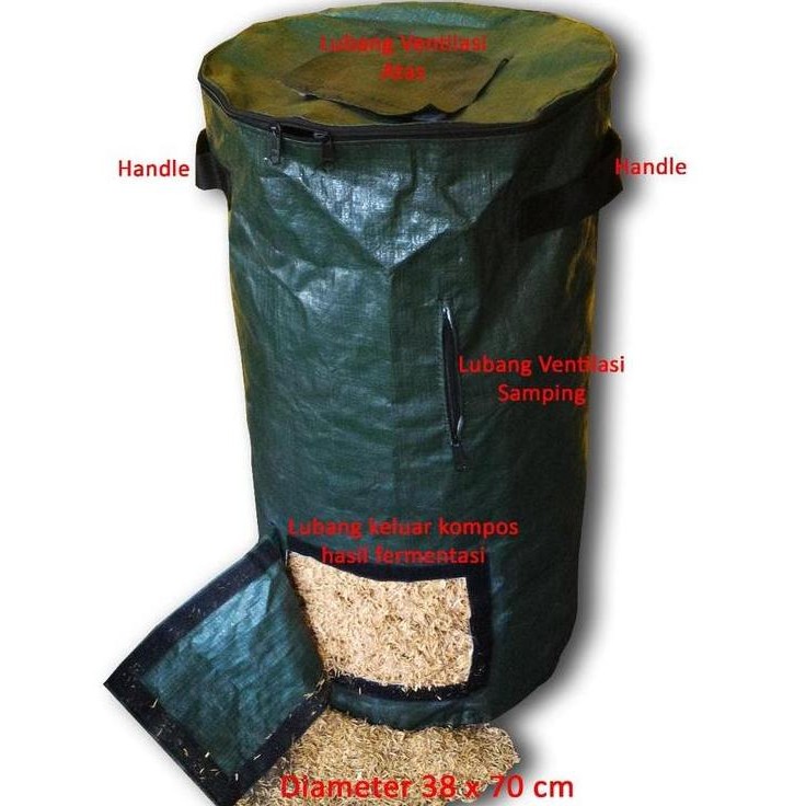 Tas pengolahan kompos easy grow compost bag kapasitas 200 liter NS