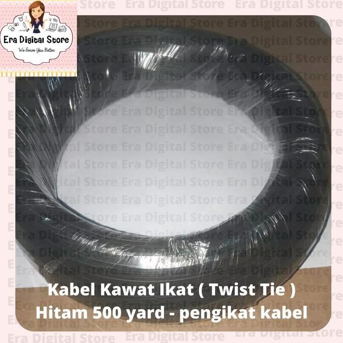 

Kabel Kawat Ikat ( Twist Tie ) 500 yard Hitam Pengikat Kabel MM