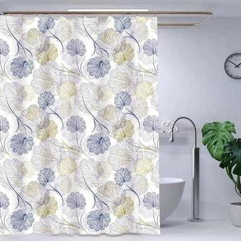 SHOWER CURTAIN 200 X 200 CM TIRAI HORDENG KAMAR MANDI ANTI AIR