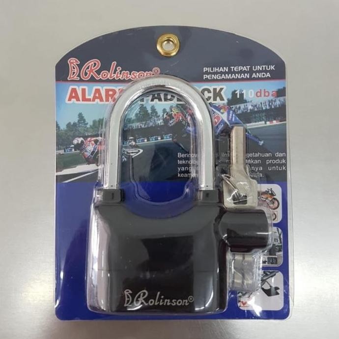 Gembok alarm lock padlock Rolinson TERBAIK