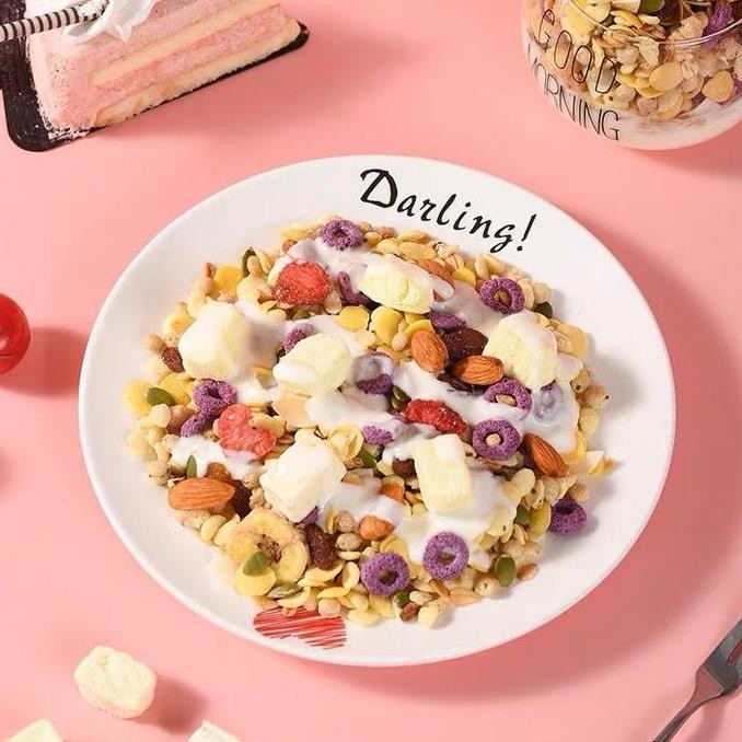 Sereal Diet Sehat Oatmeal Yogurt Muesli Granola Sereal Halal Maiqufeng