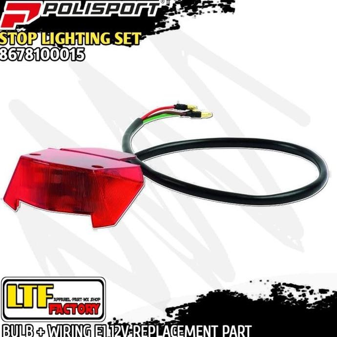 Ready stock] POLISPORT UNIVERSAL LED BULB WITH LICENCE PLATE LIGHT WIRING REPLACEMENT PART Tail Ligh