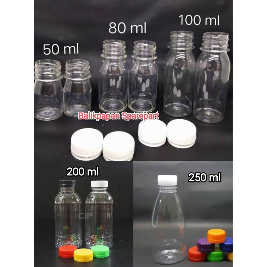 %$%$%$%$] Botol kosong jelly air zam zam kapsul tutup segel 50 80 100 200 250 ml