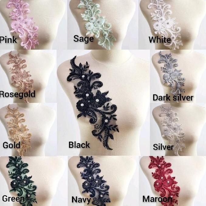 

*$*$*$*$] lace bordir full payet, aplikasi bordir