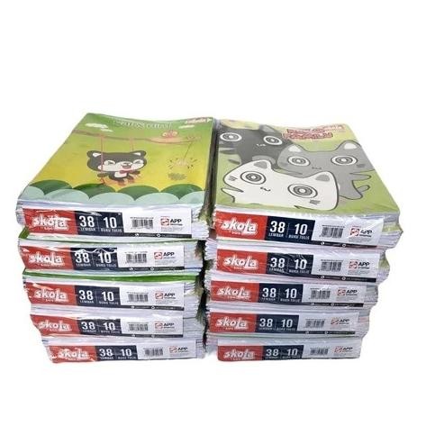 

1 PAK / 10 Buku Tulis Skola 38 ( By Sidu )
