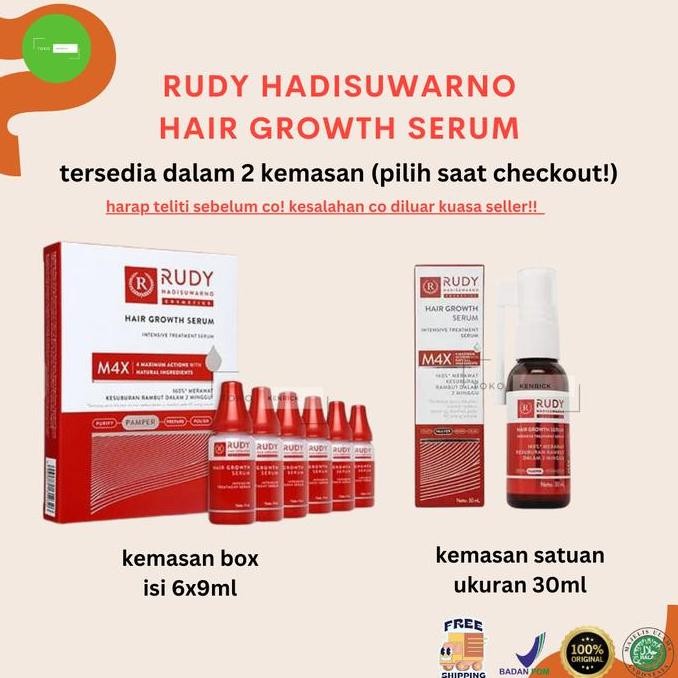 RH PENUMBUH RAMBUT RONTOK HAIR GROWTH SERUM RUDY HADISUWARNO