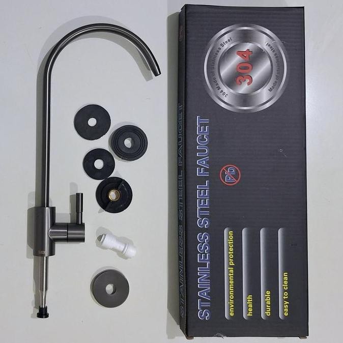 Kran Angsa Faucet RO Stainless Steel SUS 304 utk Air Minum Mesin RO