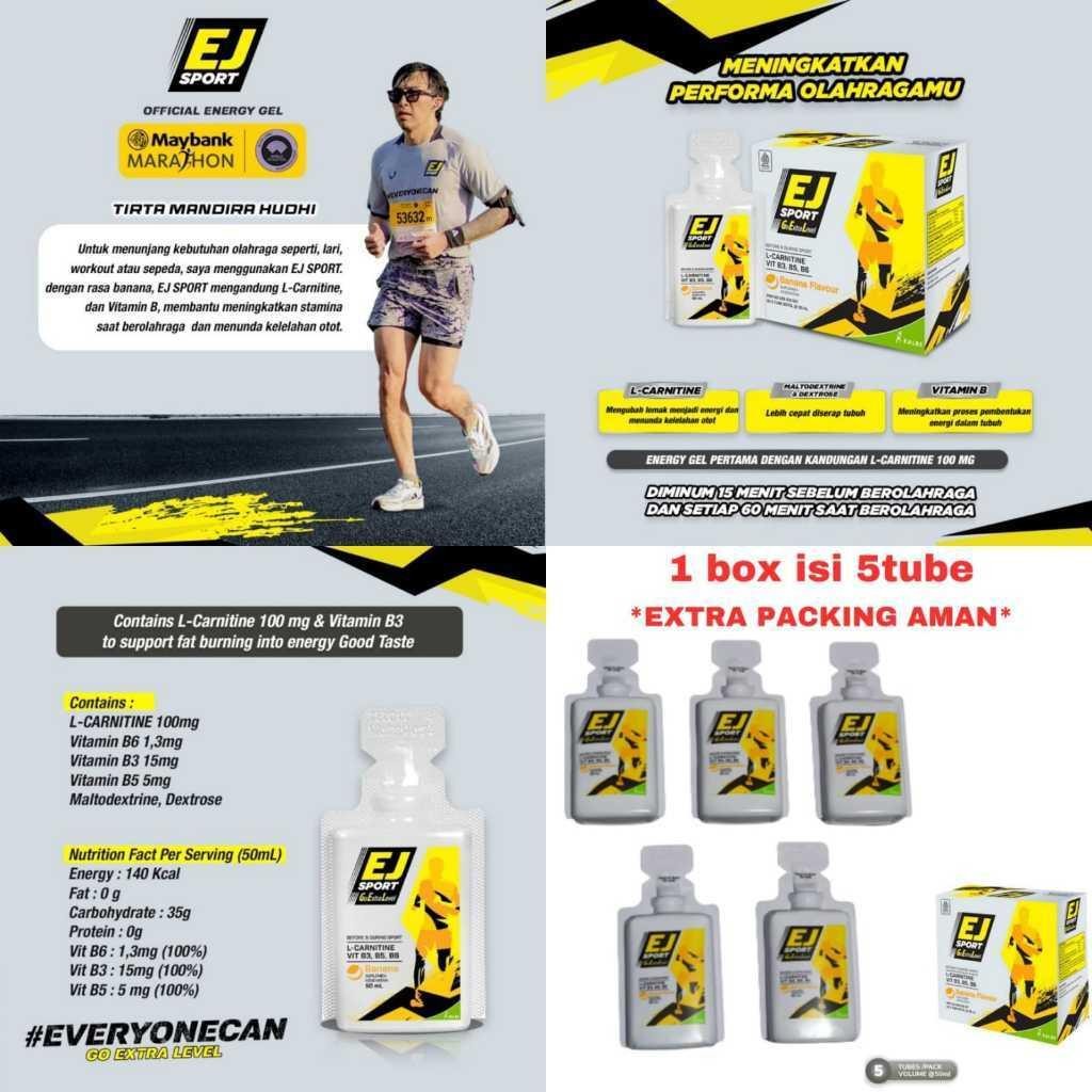 

Extra Joss Ej Sport Energy Gel Suplemen 50Ml Isi 5Tube