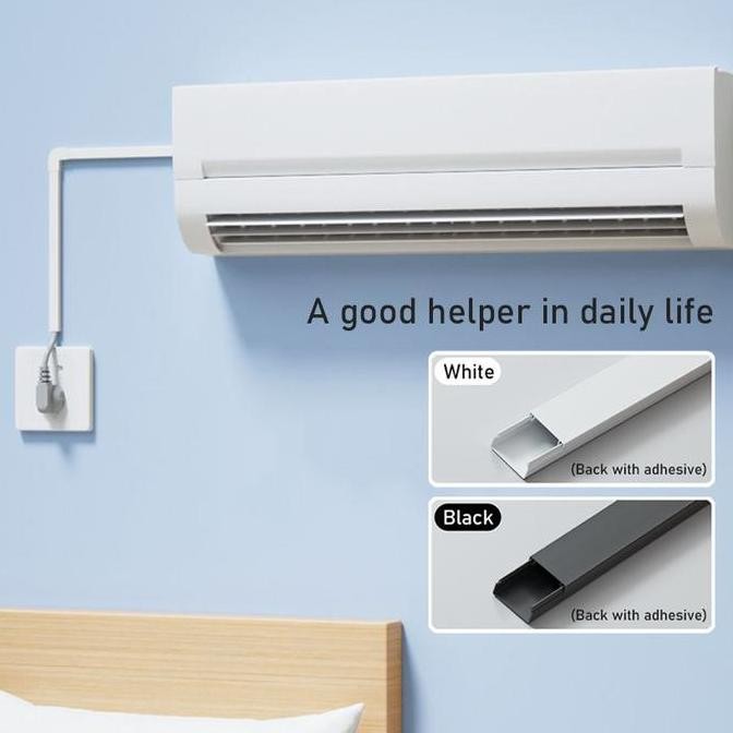 1 Meter Penutup Kabel Dinding / Penutup Kabel / Penutup Kabel Dinding Estetik / Cover Kabel / Pelind