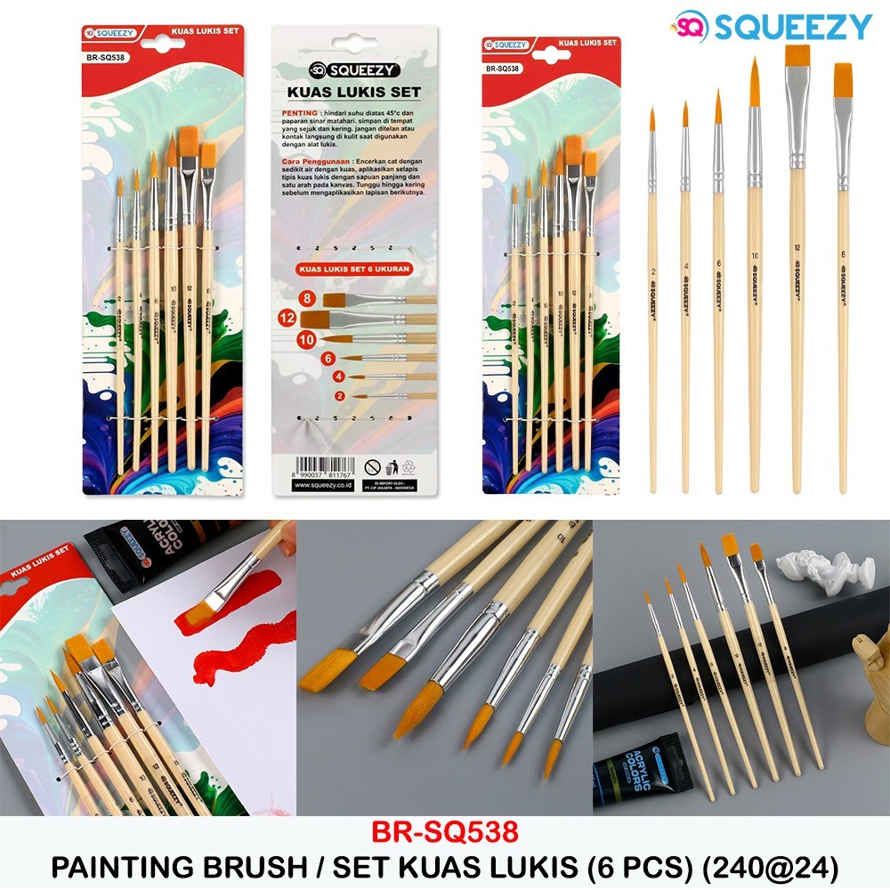 

KUAS CAT AIR SQUEEZY BR-SQ538 / ALAT LUKIS
