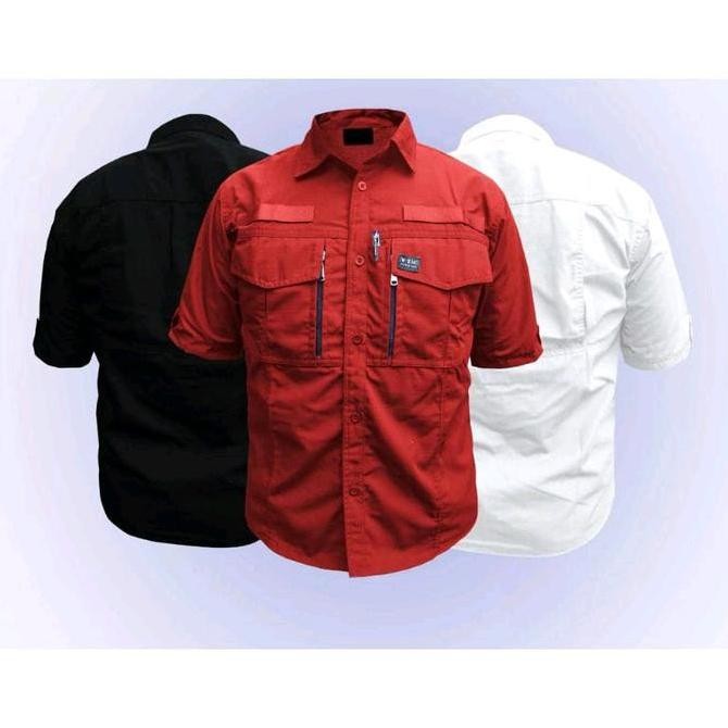 BARU baju kemeja tactical w tac lengan pendek