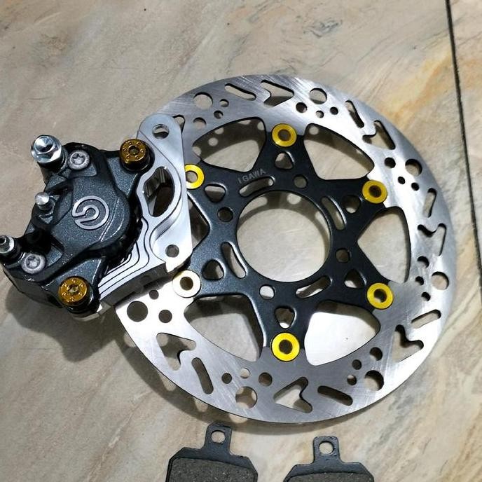 paketan rem depan 220mm komplit 2piston Mio sporty lama Mio lama