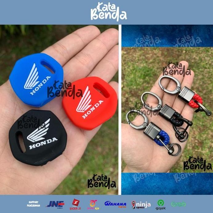 Sarung Kunci Motor Honda Beat Scoopy Vario Supra dll + Gantungan Kunci MURAH