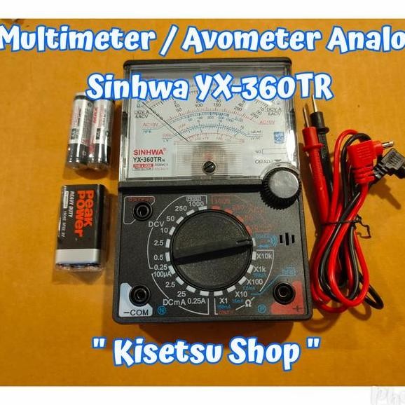 Multimeter Avometer Pengukur Arus Listrik Manual Analog Buzzer