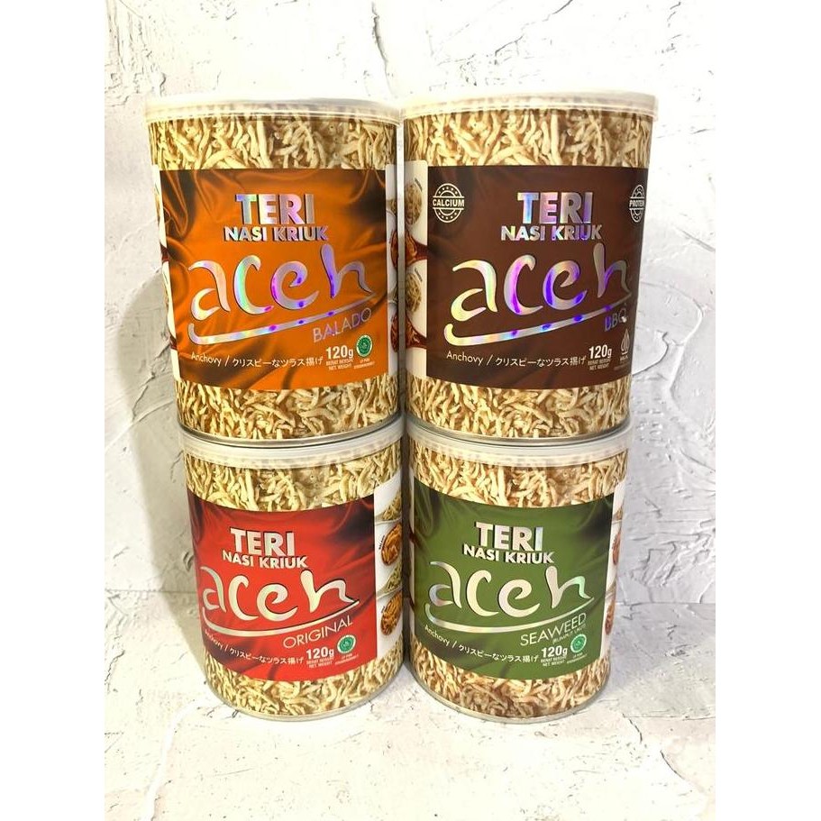 

Teri Nasi Kriuk Aceh - Teri Medan 4 Varian Rasa 120Gr