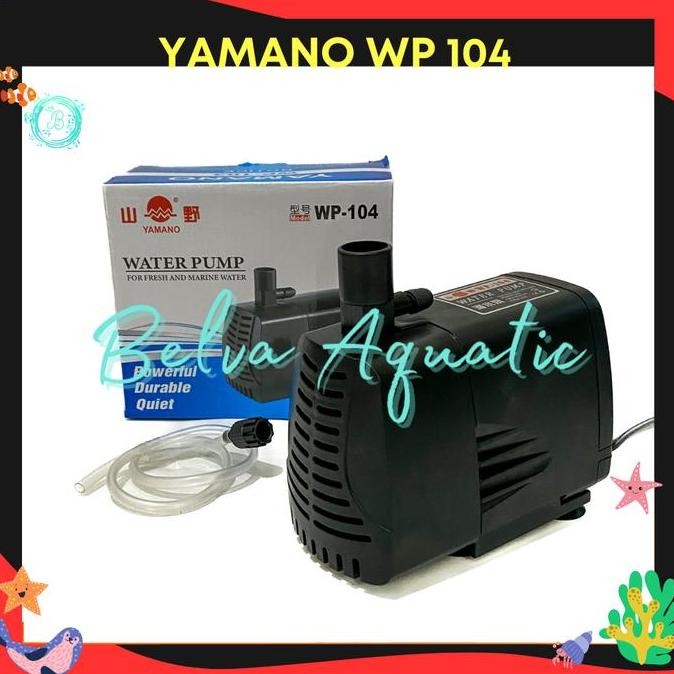 Yamano 104 Wp-104 Wp 104 Pompa Aquarium Pompa Kolam Pompa Hidroponik