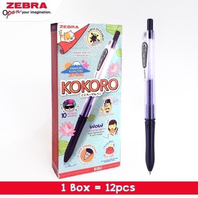 

Bolpen/Bulpoint Kokoro Per Pack Isi 12Pcs Hitam Pulpen Stationery Co