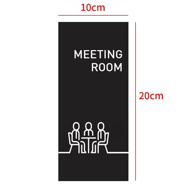 

Premium Sign Board Akrilik Meeting Room 10x23cm Label Signage Ruang Rapat Meeting Acrylic High Quality