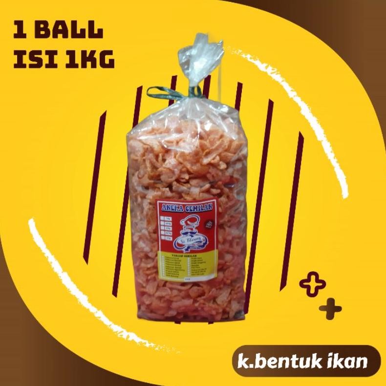 

ID | KRUPUK BENTUK IKAN 1 BALL ISI 1 KG / CEMILAN KHAS BANDUNG