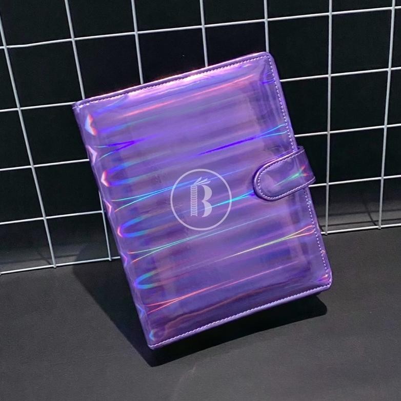 

Bindermu READY Binder Hologram Rainbow Holographic A5 20ring B5 26ring 6ring A6 Hole Lubang