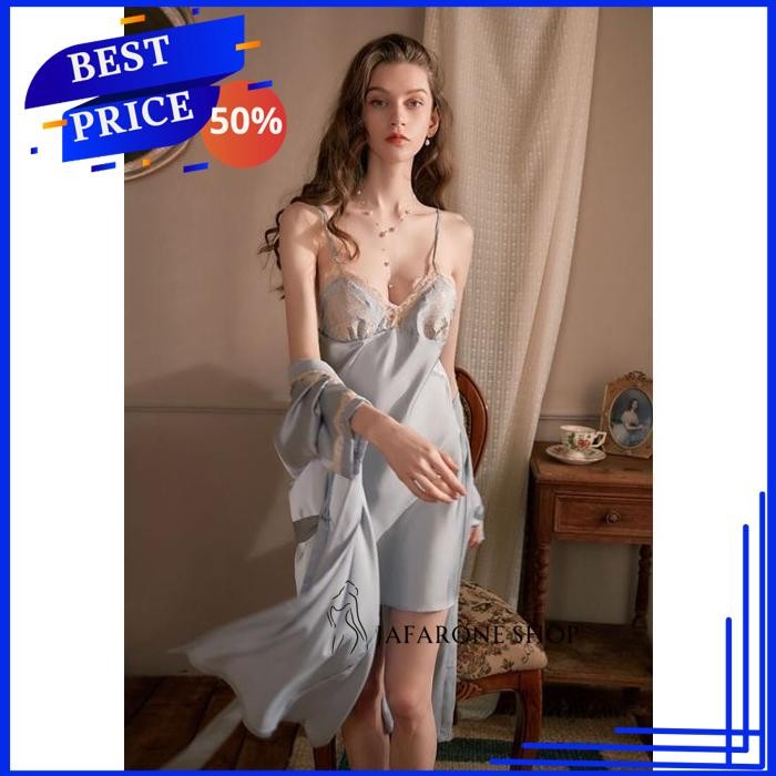 SATIN SET LINGERIE KIMONO KIMONO / SATIN SATIN JAFARONE SHOP