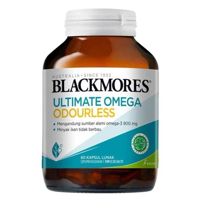 Blackmores Ultimate Omega 60 Kapsul Minyak Ikan Omega 3 Alami Odorless