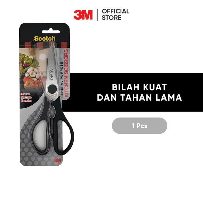 

Terlaris 3M Scotch Kitchen Scissors, Bilah Kuat & Tahan Lama, 1 Pc