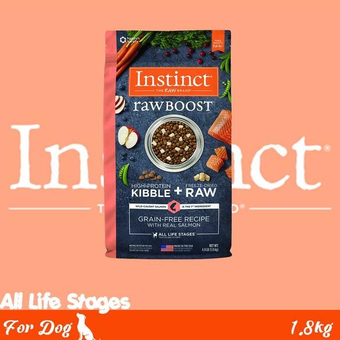 Terlaris Instinct Raw Boost Grain-Free With Real Salmon Recipe Dry Dog Food