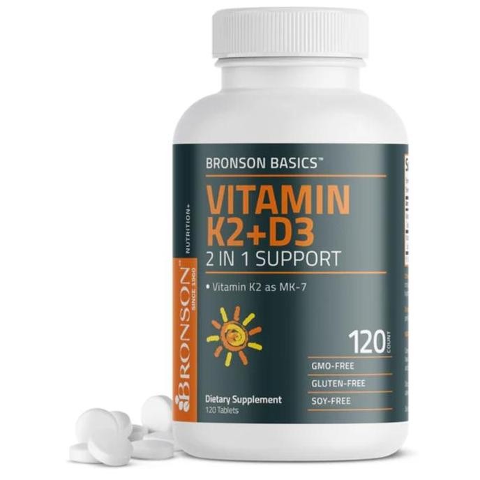 Bronson K2 + D3 Vitamin 2in1 60 capsul